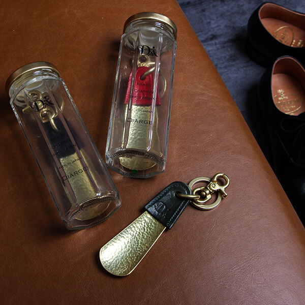 ディアージ BRASS&LEATHER BOTTLE CHASING SHOEHORN 靴べら